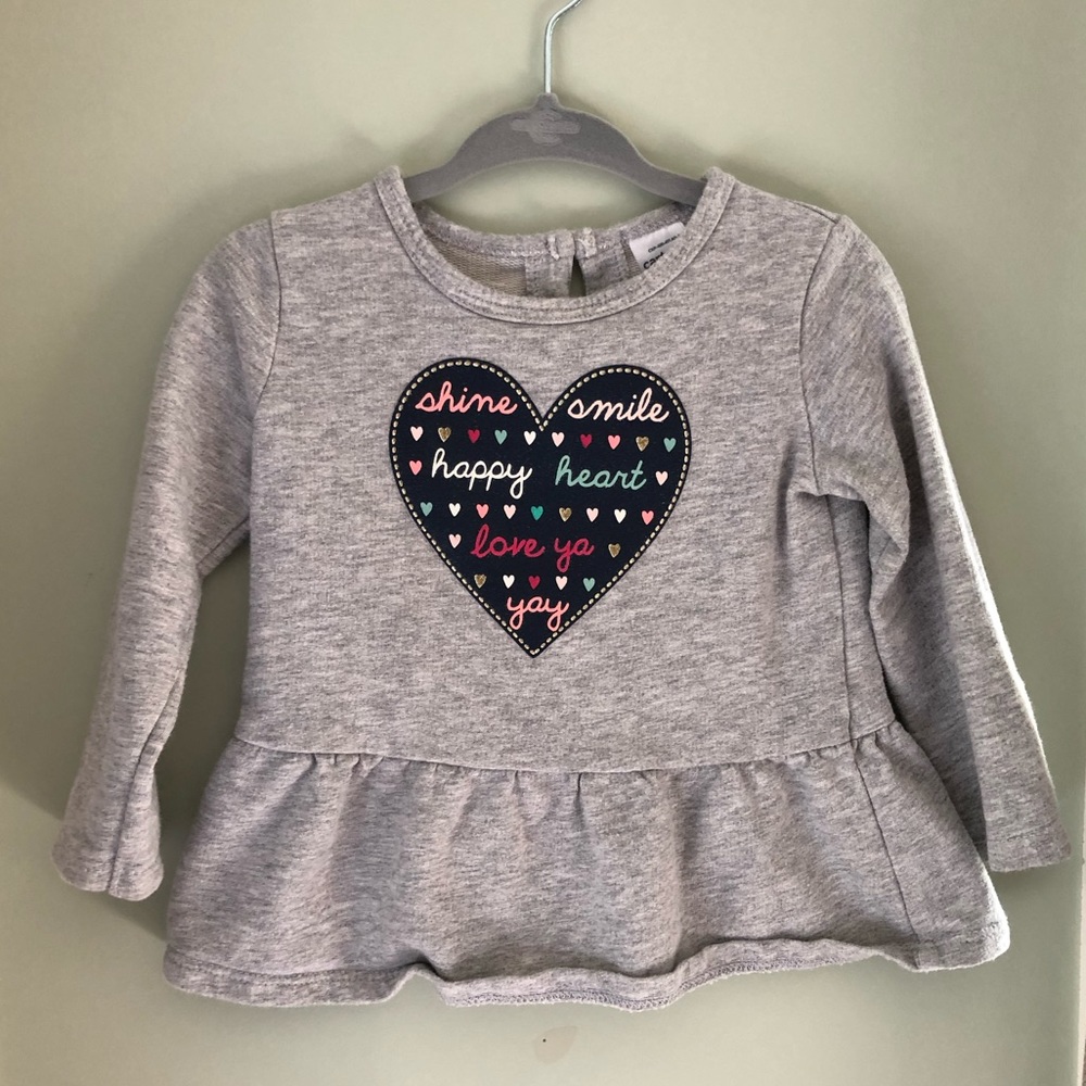 Carter’s gray long sleeve shirt